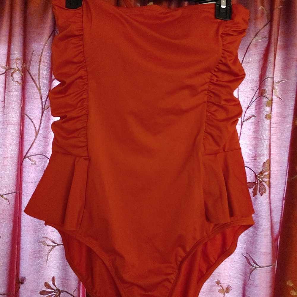 Longitude Red swimsuit size 16